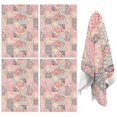 thumbnail image 1 of 2 Pcs Pioneer Flower Floral Print Pattern Kitchen Towels, Funny Microfiber Dish Towel Set, 18" X 26" Tea Towels, 1 of 6