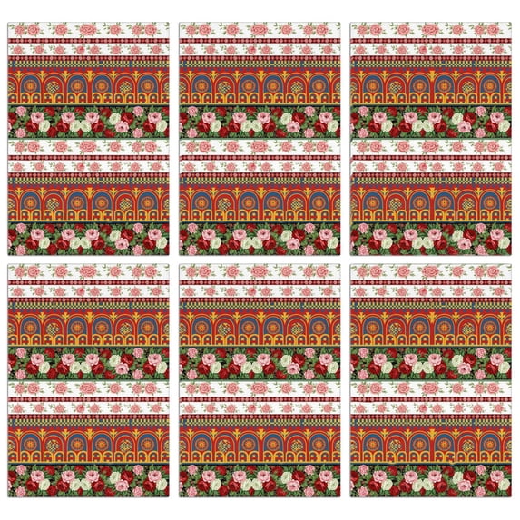2 Pcs Pioneer Flower Floral Print Pattern Kitchen Towels, Funny Microfiber Dish Towel Set, 18" X 26" Tea Towels