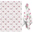 thumbnail image 1 of 2 Pcs Pioneer Flower Floral Print Pattern Kitchen Towels, Funny Microfiber Dish Towel Set, 18" X 26" Tea Towels, 1 of 6