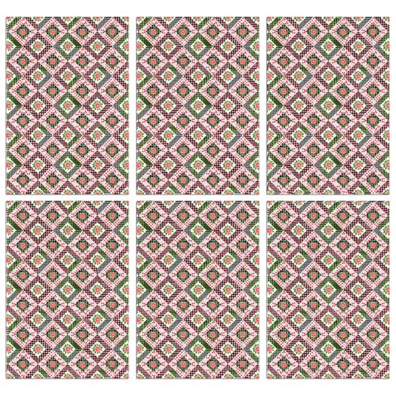 2 Pcs Pioneer Flower Floral Print Pattern Kitchen Towels, Funny Microfiber Dish Towel Set, 18" X 26" Tea Towels