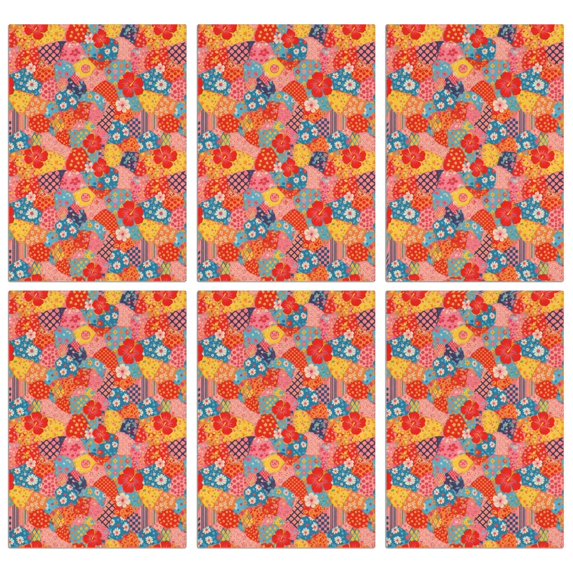 2 Pcs Pioneer Flower Floral Print Pattern Kitchen Towels, Funny Microfiber Dish Towel Set, 18" X 26" Tea Towels