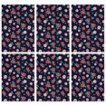 thumbnail image 1 of 2 Pcs Pioneer Flower Floral Print Pattern Kitchen Towels, Funny Microfiber Dish Towel Set, 18" X 26" Tea Towels, 1 of 6