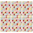 thumbnail image 1 of 2 Pcs Pioneer Flower Floral Print Pattern Kitchen Towels, Funny Microfiber Dish Towel Set, 18" X 26" Tea Towels, 1 of 6