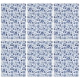 thumbnail image 1 of 6 Pcs Pioneer Flower Floral Print Pattern Kitchen Towels, Funny Microfiber Dish Towel Set, 18" X 26" Tea Towels, 1 of 6