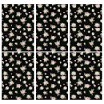 thumbnail image 1 of 6 Pcs Pioneer Flower Floral Print Pattern Kitchen Towels, Funny Microfiber Dish Towel Set, 18" X 26" Tea Towels, 1 of 6