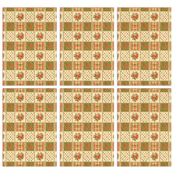 2 Pcs Pioneer Flower Floral Print Pattern Kitchen Towels, Funny Microfiber Dish Towel Set, 18" X 26" Tea Towels