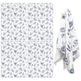 thumbnail image 1 of 2 Pcs Pioneer Flower Floral Print Pattern Kitchen Towels, Funny Microfiber Dish Towel Set, 18" X 26" Tea Towels, 1 of 6