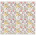 thumbnail image 1 of 2 Pcs Pioneer Flower Floral Print Pattern Kitchen Towels, Funny Microfiber Dish Towel Set, 18" X 26" Tea Towels, 1 of 6