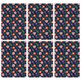 thumbnail image 1 of 2 Pcs Pioneer Flower Floral Print Pattern Kitchen Towels, Funny Microfiber Dish Towel Set, 18" X 26" Tea Towels, 1 of 6