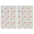 thumbnail image 1 of 2 Pcs Pioneer Flower Floral Print Pattern Kitchen Towels, Funny Microfiber Dish Towel Set, 18" X 26" Tea Towels, 1 of 6