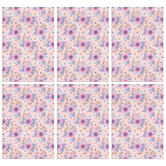 2 Pcs Pioneer Flower Floral Print Pattern Kitchen Towels, Funny Microfiber Dish Towel Set, 18" X 26" Tea Towels
