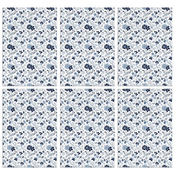 2 Pcs Pioneer Flower Floral Print Pattern Kitchen Towels, Funny Microfiber Dish Towel Set, 18" X 26" Tea Towels