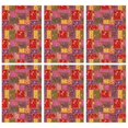 thumbnail image 1 of 6 Pcs Pioneer Flower Floral Print Pattern Kitchen Towels, Funny Microfiber Dish Towel Set, 18" X 26" Tea Towels, 1 of 6