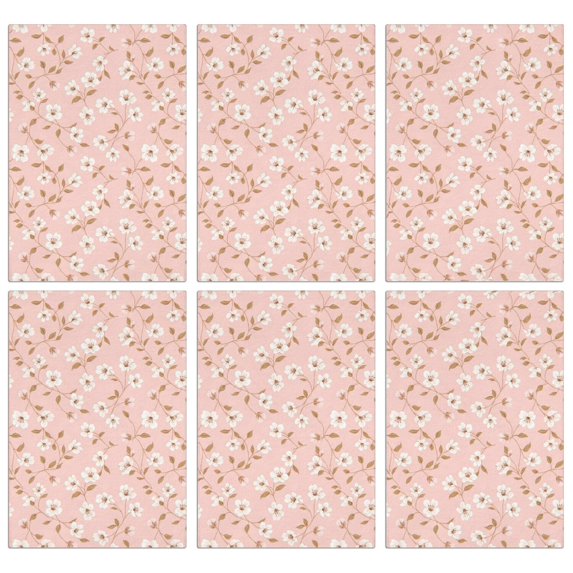 2 Pcs Pioneer Flower Floral Print Pattern Kitchen Towels, Funny Microfiber Dish Towel Set, 18" X 26" Tea Towels