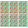 thumbnail image 1 of 2 Pcs Pioneer Flower Floral Print Pattern Kitchen Towels, Funny Microfiber Dish Towel Set, 18" X 26" Tea Towels, 1 of 6