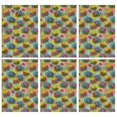 thumbnail image 1 of 2 Pcs Pioneer Flower Floral Print Pattern Kitchen Towels, Funny Microfiber Dish Towel Set, 18" X 26" Tea Towels, 1 of 6