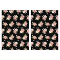 thumbnail image 1 of 2 Pcs Pioneer Flower Floral Print Pattern Kitchen Towels, Funny Microfiber Dish Towel Set, 18" X 26" Tea Towels, 1 of 6