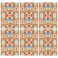 thumbnail image 1 of 2 Pcs Pioneer Flower Floral Print Pattern Kitchen Towels, Funny Microfiber Dish Towel Set, 18" X 26" Tea Towels, 1 of 6