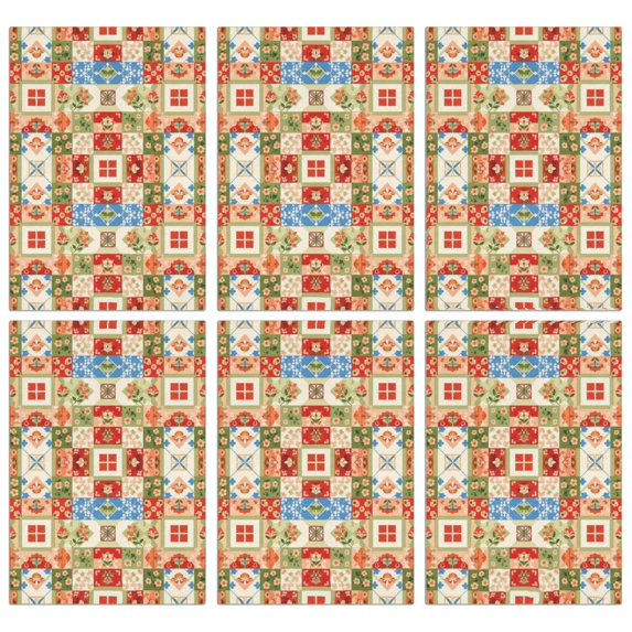 2 Pcs Pioneer Flower Floral Print Pattern Kitchen Towels, Funny Microfiber Dish Towel Set, 18" X 26" Tea Towels
