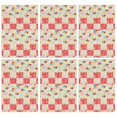 thumbnail image 1 of 6 Pcs Pioneer Flower Floral Print Pattern Kitchen Towels, Funny Microfiber Dish Towel Set, 18" X 26" Tea Towels, 1 of 6