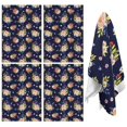thumbnail image 1 of 2 Pcs Pioneer Flower Floral Print Pattern Kitchen Towels, Funny Microfiber Dish Towel Set, 18" X 26" Tea Towels, 1 of 6