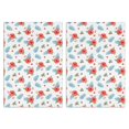 thumbnail image 1 of 2 Pcs Pioneer Flower Floral Print Pattern Kitchen Towels, Funny Microfiber Dish Towel Set, 18" X 26" Tea Towels, 1 of 6