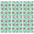 thumbnail image 1 of 2 Pcs Pioneer Flower Floral Print Pattern Kitchen Towels, Funny Microfiber Dish Towel Set, 18" X 26" Tea Towels, 1 of 6