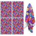 thumbnail image 1 of 2 Pcs Pioneer Flower Floral Print Pattern Kitchen Towels, Funny Microfiber Dish Towel Set, 18" X 26" Tea Towels, 1 of 6