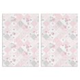 thumbnail image 1 of 2 Pcs Pioneer Flower Floral Print Pattern Kitchen Towels, Funny Microfiber Dish Towel Set, 18" X 26" Tea Towels, 1 of 6