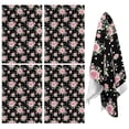thumbnail image 1 of 2 Pcs Pioneer Flower Floral Print Pattern Kitchen Towels, Funny Microfiber Dish Towel Set, 18" X 26" Tea Towels, 1 of 6