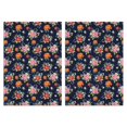 thumbnail image 1 of 2 Pcs Pioneer Flower Floral Print Pattern Kitchen Towels, Funny Microfiber Dish Towel Set, 18" X 26" Tea Towels, 1 of 6