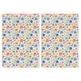 thumbnail image 1 of 2 Pcs Pioneer Flower Floral Print Pattern Kitchen Towels, Funny Microfiber Dish Towel Set, 18" X 26" Tea Towels, 1 of 6