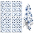 thumbnail image 1 of 4 Pcs Pioneer Flower Floral Print Pattern Kitchen Towels, Funny Microfiber Dish Towel Set, 18" X 26" Tea Towels, 1 of 6