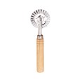 thumbnail image 1 of 2 Pcs Pizza Cutter Wheel, Stainless Steel Pastry Cutter With Wooden Handle For Pizza, Cookies, Baking - Large Size Pizza Slicer With Long Handle For Kitchen, Restaurant, Home Use, 1 of 2