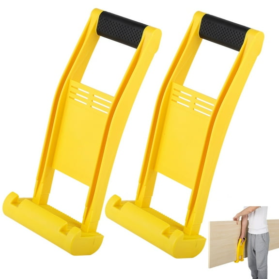 2 Pcs Plasterboard Carriers, Plastic Drywall Carrying Handles, Panel Carrier Tool with 80KG Load-Bearing Capacity, Non-slip Plywood Lifting Tools