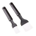 thumbnail image 1 of 2 Pcs Plastic Basting & Pastry Brush Mini Pastry Brush Basting Brush for Cooking Nylon Bristle Pastry Brush for Basting, Baking, Cooking Food Brush, 8.66"x1.89" & 8.07"x1.18", Black, 1 of 7