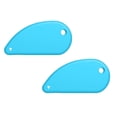 thumbnail image 1 of 2 Pcs Plastic Blade Safety Cutter, Mini Box Opener with Keychain Hole, Portable Package Opener, Tool for Pocket Bag Envelope Mail Letter Paper DIY Projects, 2.4x0.11x1.25 Inch, Blue, 1 of 9