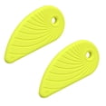 thumbnail image 1 of 2 Pcs Plastic Blade Safety Cutter, Plastic Box Cutter, Mini Box Cutter Fits Keychain, Package Opener & Coupon Cutter, Small Box Cutter for Women, Package Opener, 2.4"x0.23"x1.2", Yellow, 1 of 9