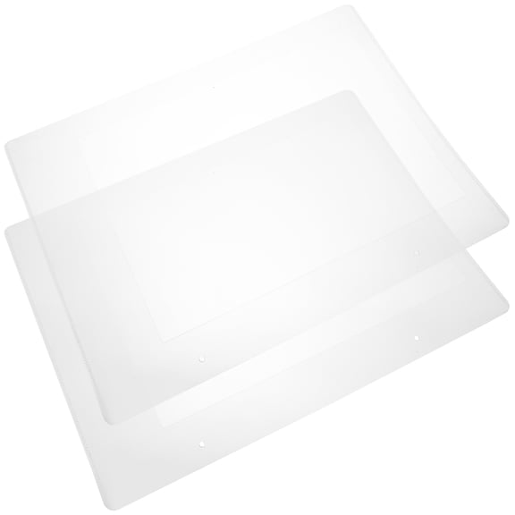 FELTECHELECTR 2-Pack Clear File Folder Document Bags, Portable Paper Storage Holders Made of PP Material for Office and Study Use
