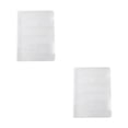 thumbnail image 1 of 2 Pcs Plastic Document Storage Box, Clear File Box with Buckle Portable File Document Case, Letter Paper Storage Containers for Magazine, Scrapbook, Office School Supplies, 1 of 9