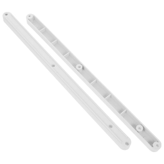2 Pcs Plastic Drawer Rails Tape Kit Vanity Tables Track White