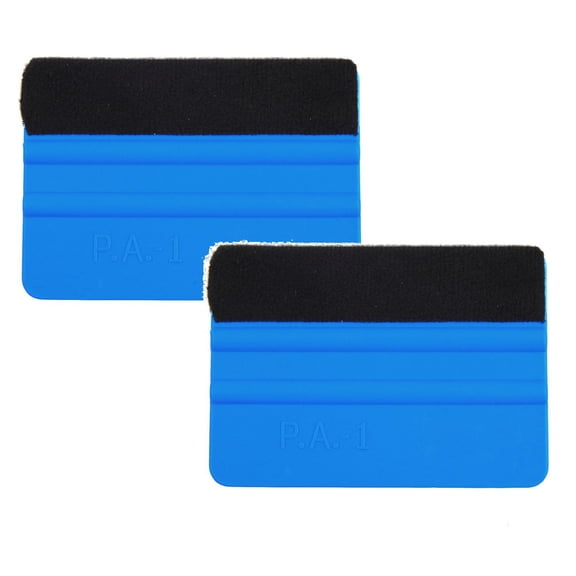 2 Pcs Plastic Felt Edge Squeegee, Mini Squeegee Car Window Film Tinting Tool, Vinyl Car Decal Scraper Applicator, Vehicle Wallpaper Smoothing Tool for Window Tint