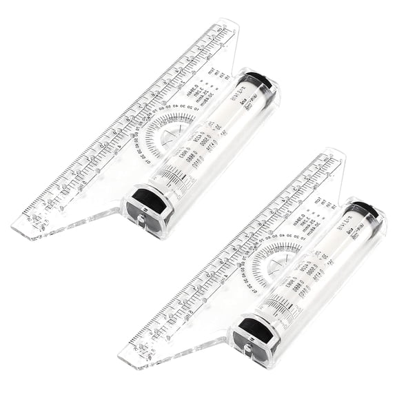 2 Pcs Plastic Measuring Rolling Ruler, 6 Inch Drawing Roller Ruler Parallel Glider Rolling Rulers Drawing Design for Measuring, Drafting
