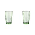 thumbnail image 1 of 2 Pcs Reusable Tumblers 17oz for Restaurant and Home, Unbreakable Acrylic Drinking Glasses, Stackable Dishwasher Safe Water Cups, Clear Drinkware for Outdoor, Drinkware, Green, 1 of 5