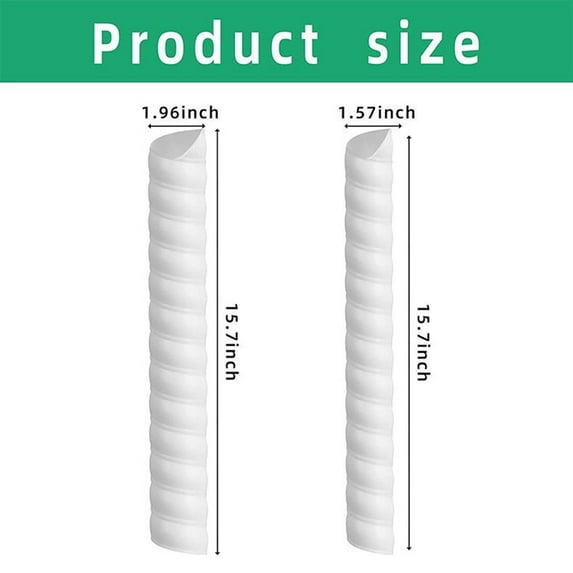 2 Pcs Plastic Spiral-Type Tree Guard for Tree Trunk Protection Colorful