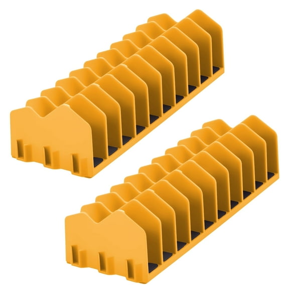 2 Pcs Plier Organizer Rack with Nonslip Rubber Base 10 Slots Pliers Cutters Organizer Rack Plastic Tool Organizer Space Saving Tool Drawer Toolbox Organizer for Tool Box Storage