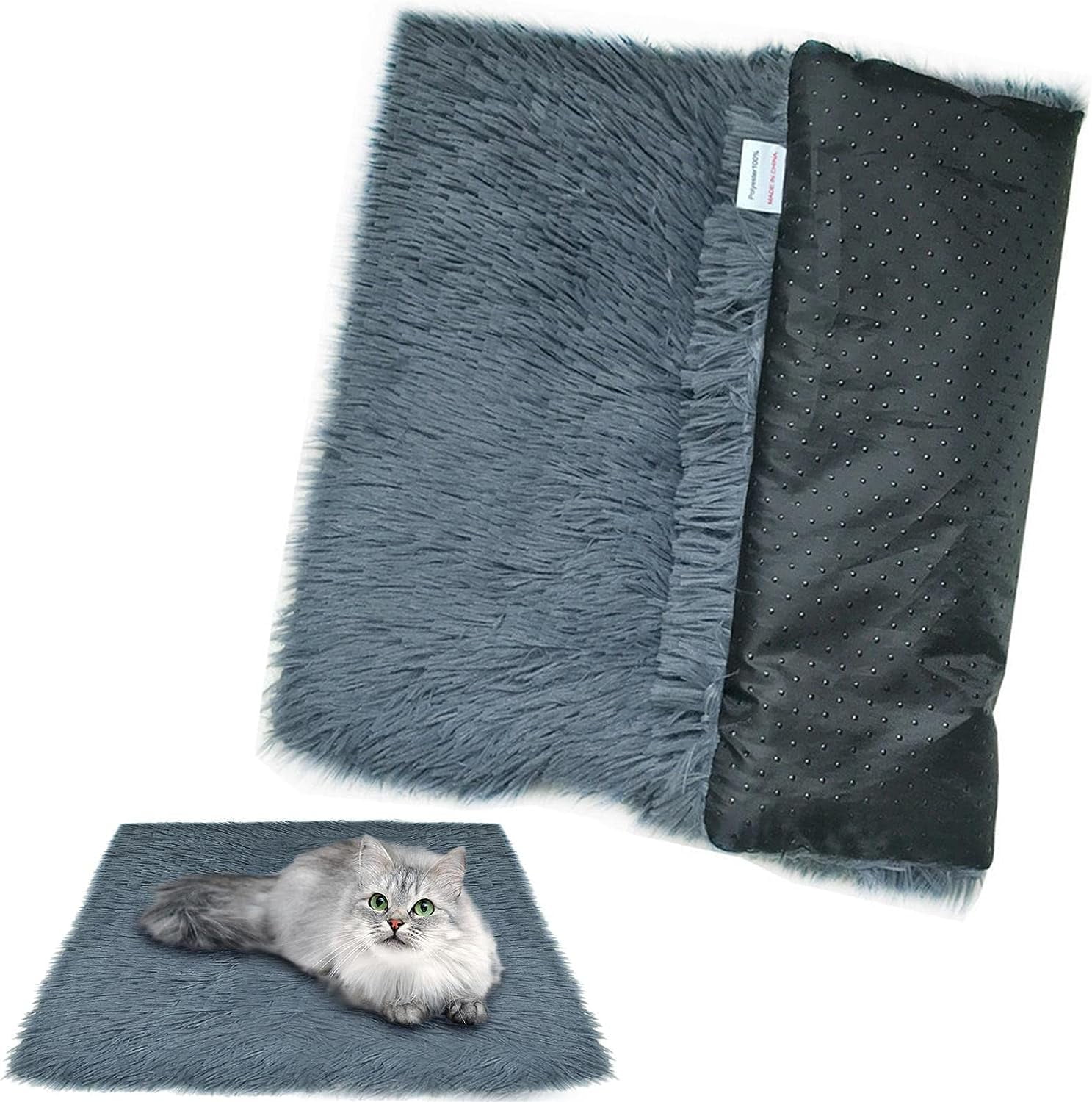 2 Pcs Plush Dog Blanket Cozy Cats Calming Blanket For Smoothing,Dog