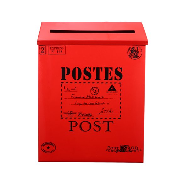 Hytrove 2-Pack Letter Box Ornament for Magazine Storage and Photo Props, 11.4x8.7x2.4 Inches