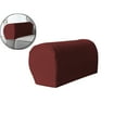 thumbnail image 1 of 2 Pcs Polyester Plaid Sofa Armrest Cover, Elastic Arm Protector, All-Season Thickened Couch Pad for Living Room Use, 1 of 5