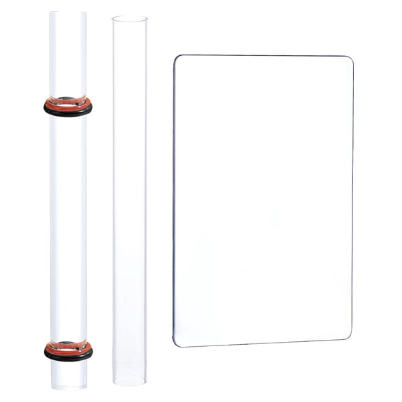 2 Pcs Polymers Clay Tools Set Acrylic Board with Clay Pressing Rods Acrylic Rolling Pin with Thickness Rings Kit